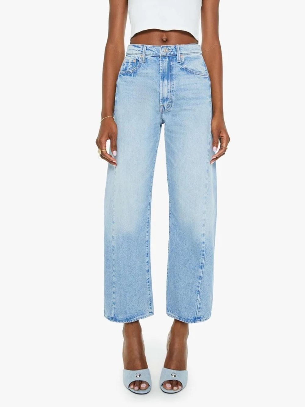 Mother the half pipe ankle length this is how I roll wide leg jean